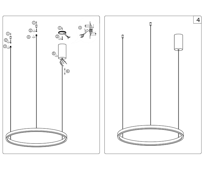 08212,19A(3000K) Подвесной светильник ТОР черный d40 h150 Led 24W (3000K) 2 типа крепления view 4