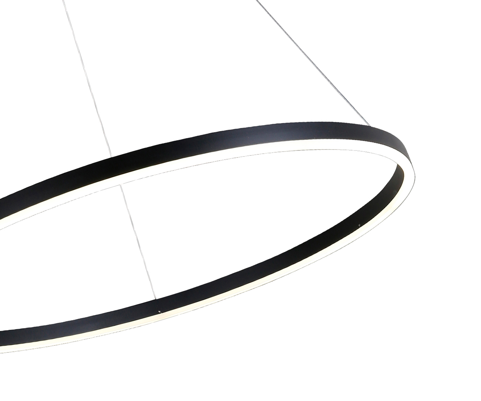 08228,19A(4000K) Подвес Тор черный d100 h150 Led 56W (4000K) 2 типа крепления, диммируемый, с пультом ДУ view 2