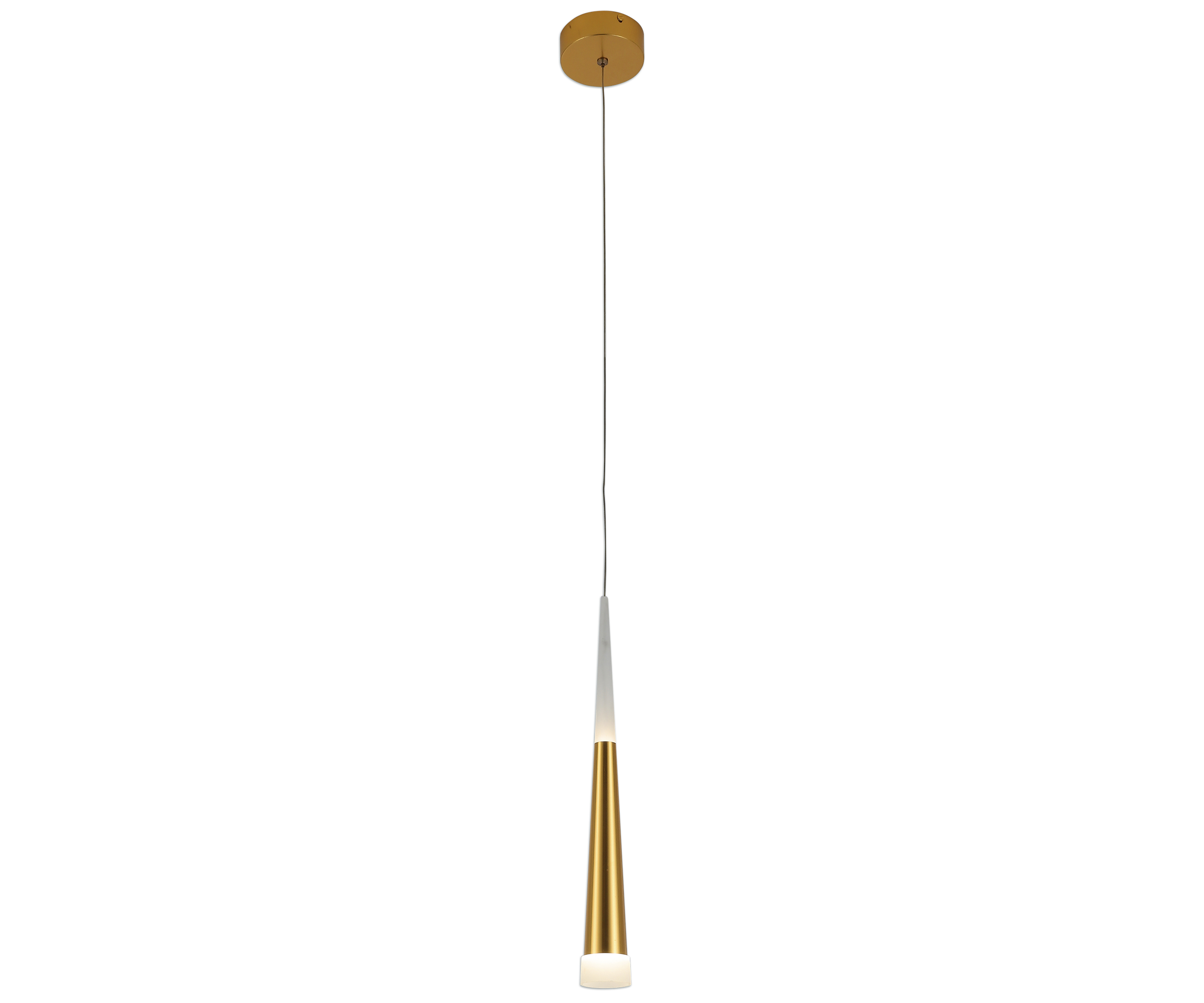 6114-1A,33 Подвес Рэй золото d8 h200 Led 7w (4000K)